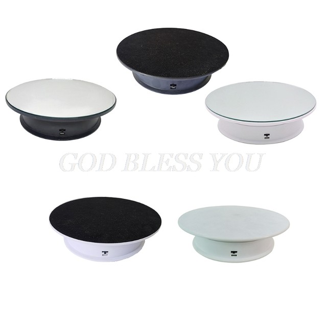 2 Speeds Electric Turntable Display Stand Noiseless Rotating Table Watch  Jewelry Holder Multifunctional for Photography Props